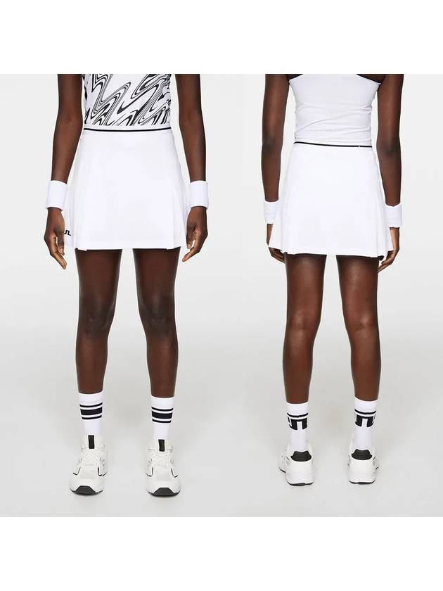제이린드버그 스커트 골프웨어 여성 이니 치마 화이트