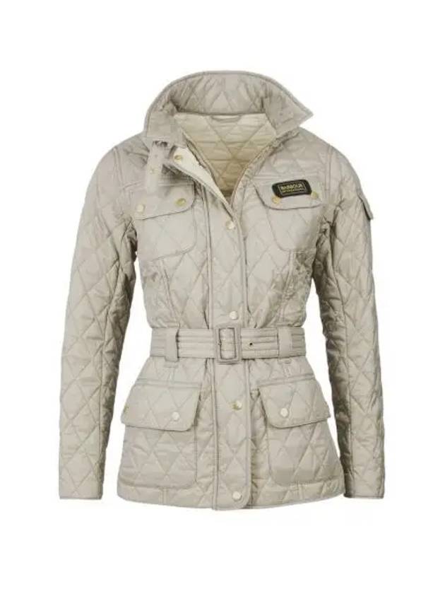 W 바버 인터네셔널 퀼트 자켓 토프 펄 W Barbour International Quilted Jacket Taupe Pearl