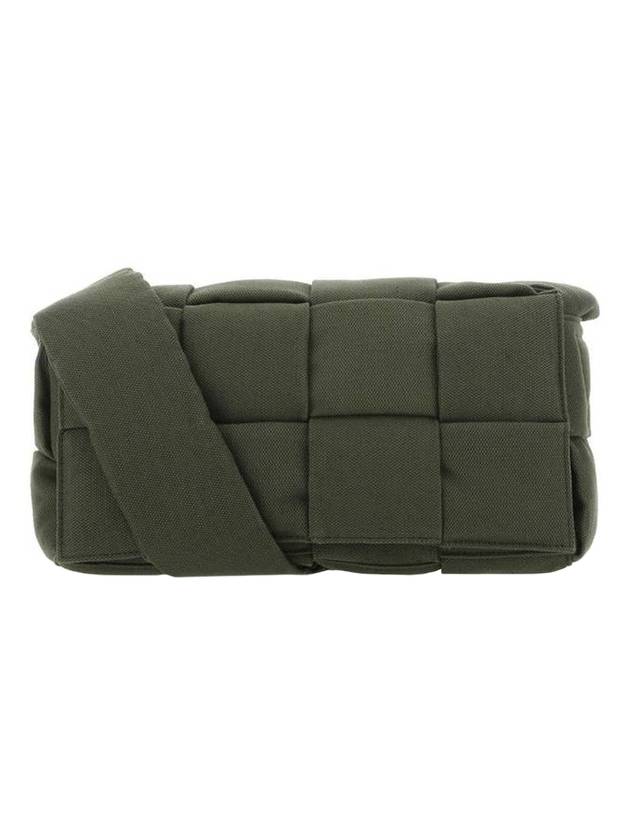 보테가베네타 카세트 테크 패디드 크로스 백 그린