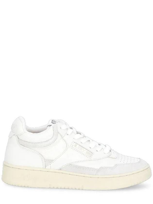 Autry 로고 디테일 레이스업 스니커즈 AOMW_CE11WHITE