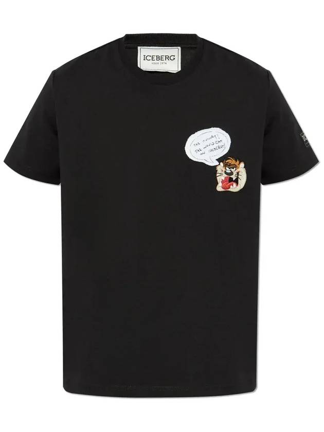 아이스버그 X 루니 툰 패치 크루넥 티셔츠 25EI1P0F0406304_9000