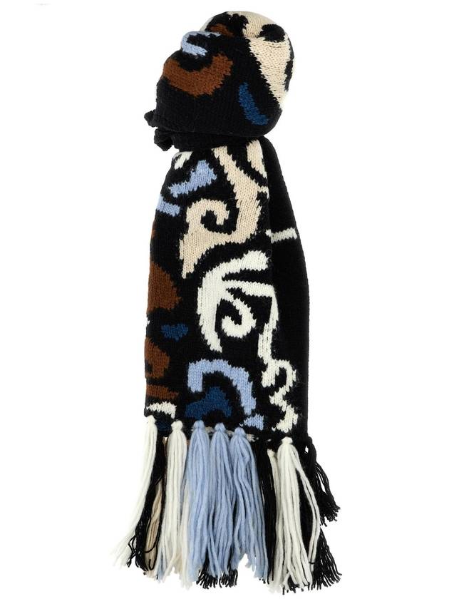 ERMANNO SCERVINO 맥시 프린지 스카프 D455R305IQTD4507