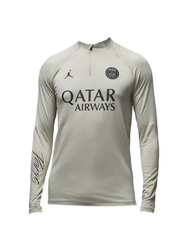조던 x 파리 생제르맹 스트라이크 드라이핏 니트 사커 드릴 탑 스톤 Jordan x Paris Saint Germain Strike Dri Fit Knit Soccer Drill Top Stone