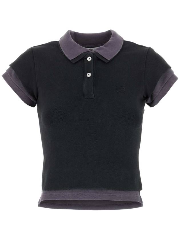 25SS T BY 알렉산더왕 Charcoal stretch piquet 폴로 셔츠 4CC2251552 421C