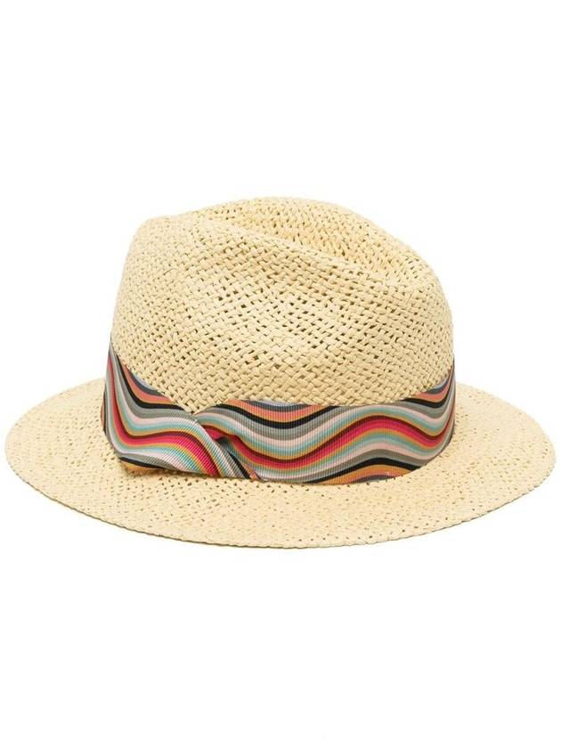 폴스미스 여성 RIBBON DETAIL STRAW FEDORA HAT W1A307AM96662