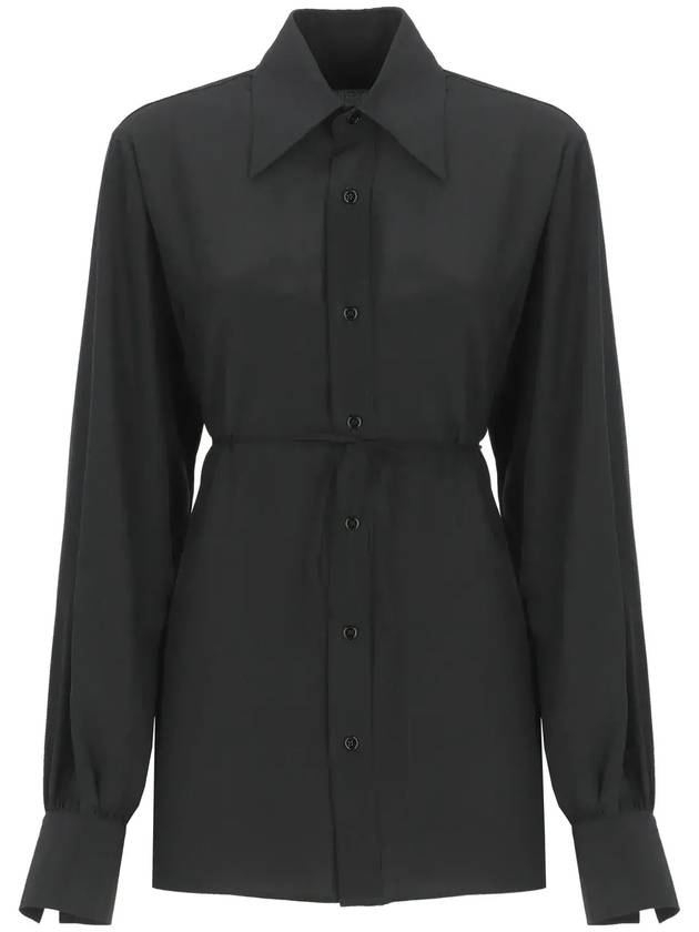 MM6 메종 마르지엘라 롱슬리브 벨티드 셔츠