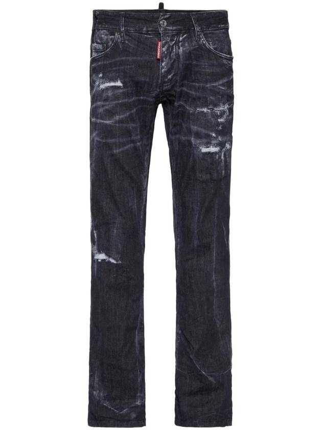 디스퀘어드2 디스트레스드 스트레이트 진 S71LB1607S30503