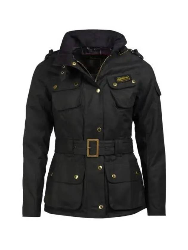 W 바버 인터네셔널 왁스 자켓 블랙 W Barbour International Original Wax Jacket Black