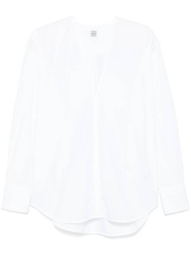 토템 여성 COTTON V NECKED BLOUSE 252WRT0503FB0119047
