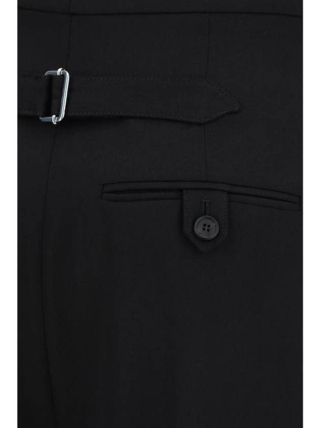 24FW 알렉산더 맥퀸 스트레이트 팬츠 794157QJAAC 1000 BLACK