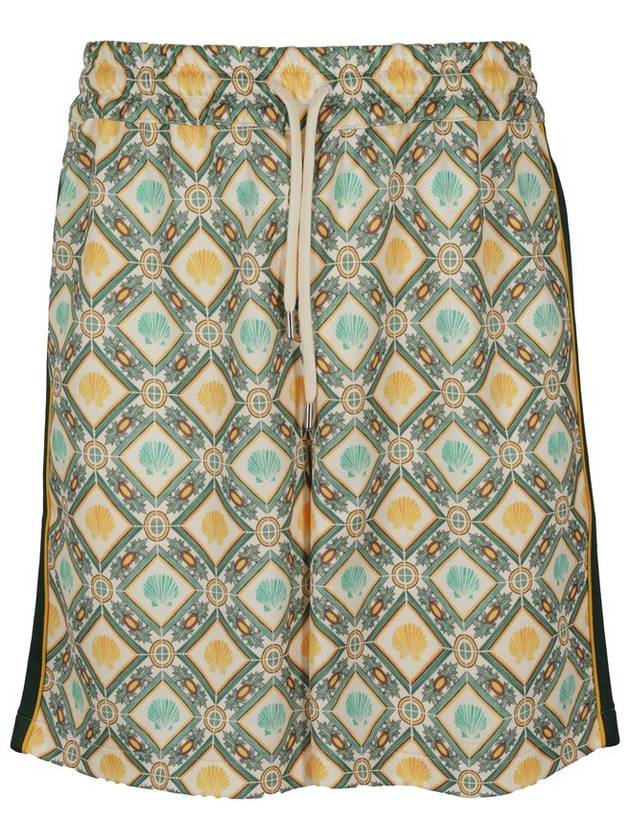 퍼니 미스터 패턴 프린트 드로스트링 반바지