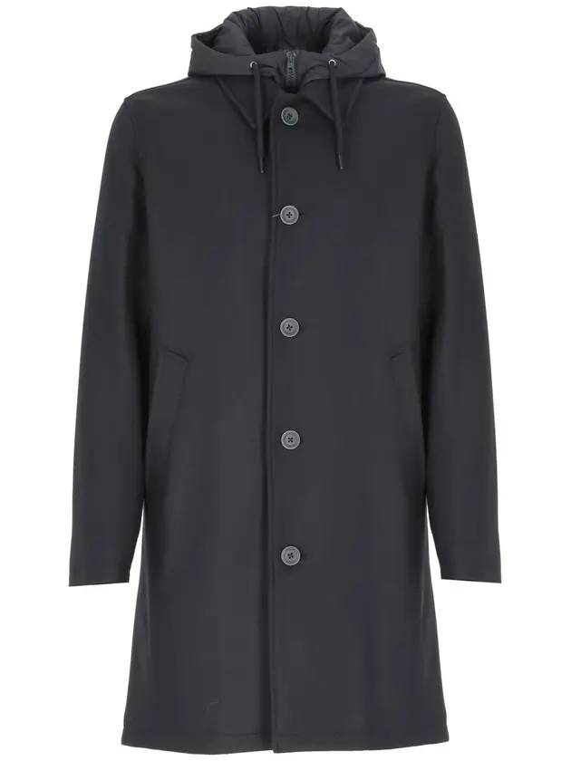 에르노 남성 싱글 코트 블랙