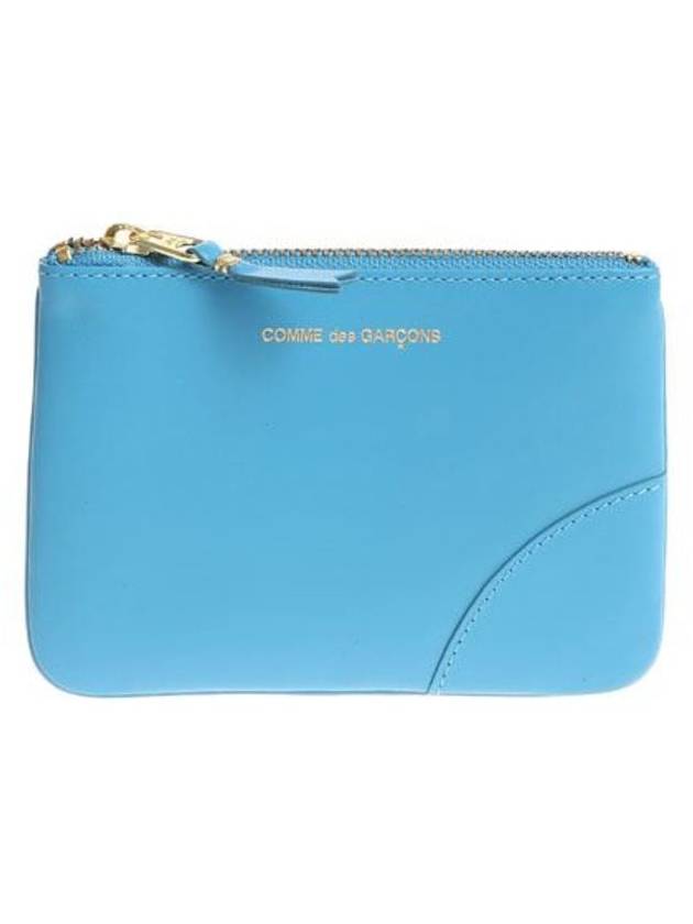 Comme Des Garcons Wallet Light-blue leather purse