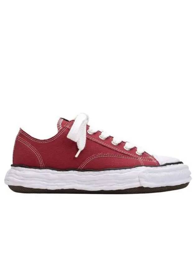 메종 미하라 야스히로 피터슨23 OG 솔 캔버스 로우탑 스니커즈 보르도 Maison Mihara Yasuhiro Peterson23 OG Sole Canvas Low top Sneakers Bordeaux