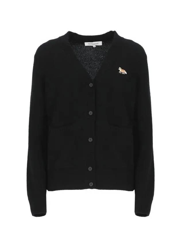 MAISON KITSUNE 베이비폭스 여성 브이넥 가디건 LW00507KT1006 P199