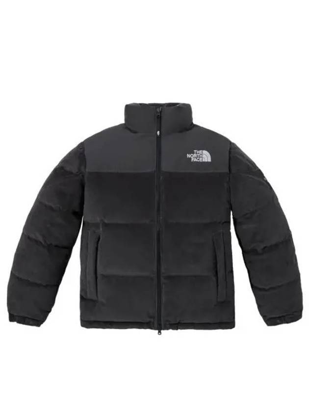 노스페이스 화이트 라벨 코듀로이 눕시 패딩 차콜