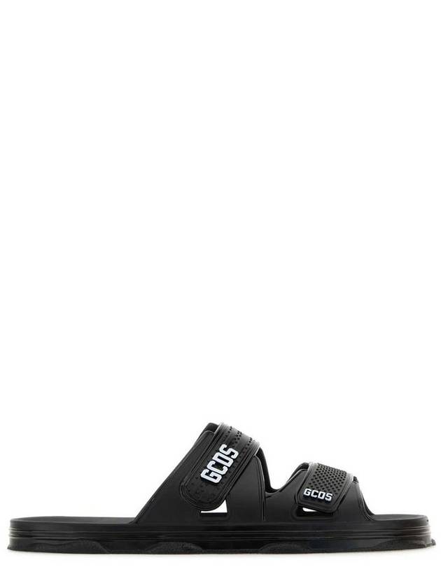 GCDS 로고 프린트 터치 스트랩 슬리퍼