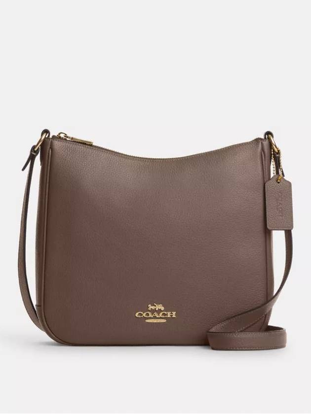 코치 엘리 파일백 여성 크로스백 Gold Dark Stone