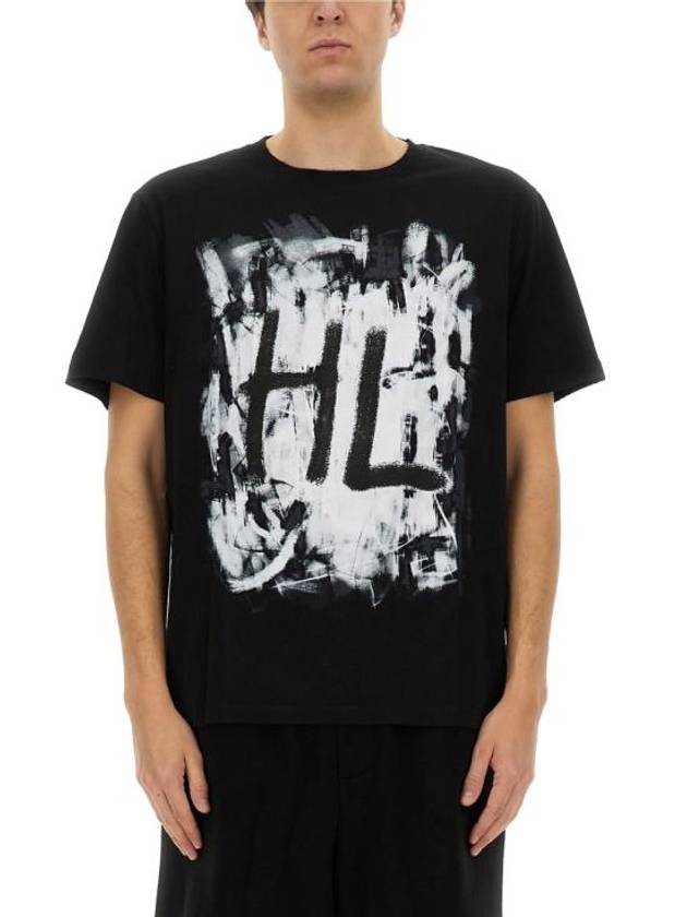 25SS 헬무트랭 반팔 티셔츠 P02HM511 A05 BLACK