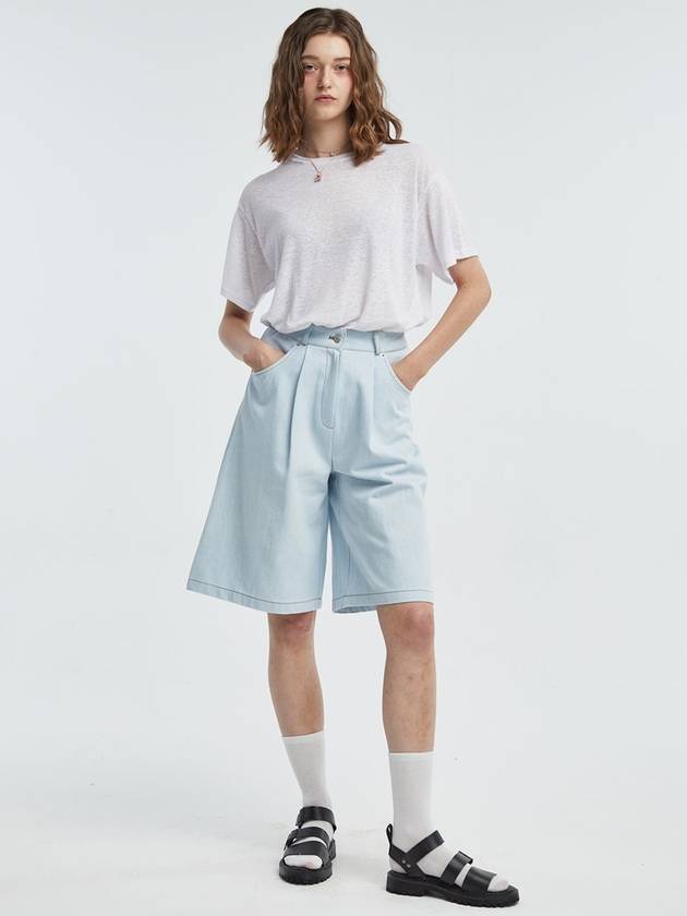 Bermude Jeans Shorts Light Blue