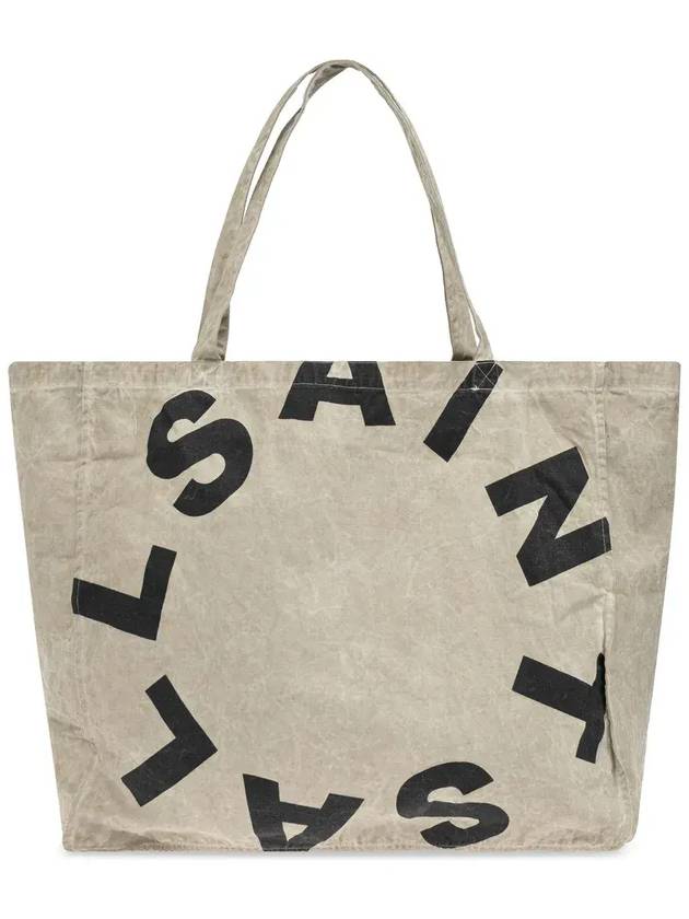 올세인츠 오버사이즈 로고 토트백 LARGETIERRAM171XB_TAUPEJETBLK