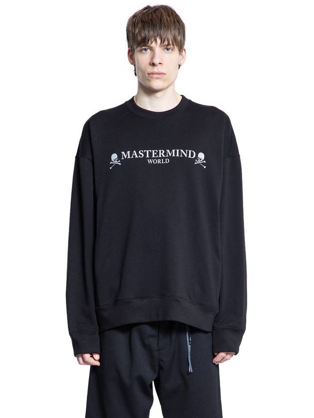 MASTERMIND WORLD MAN BLACK SWEATSHIRTS