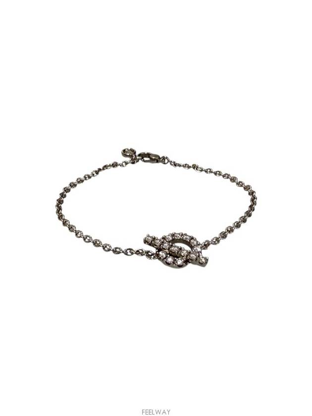 [클로버] 에르메스 피네스 FINESSE 브레이슬릿 다이아 화이트골드 H219410B