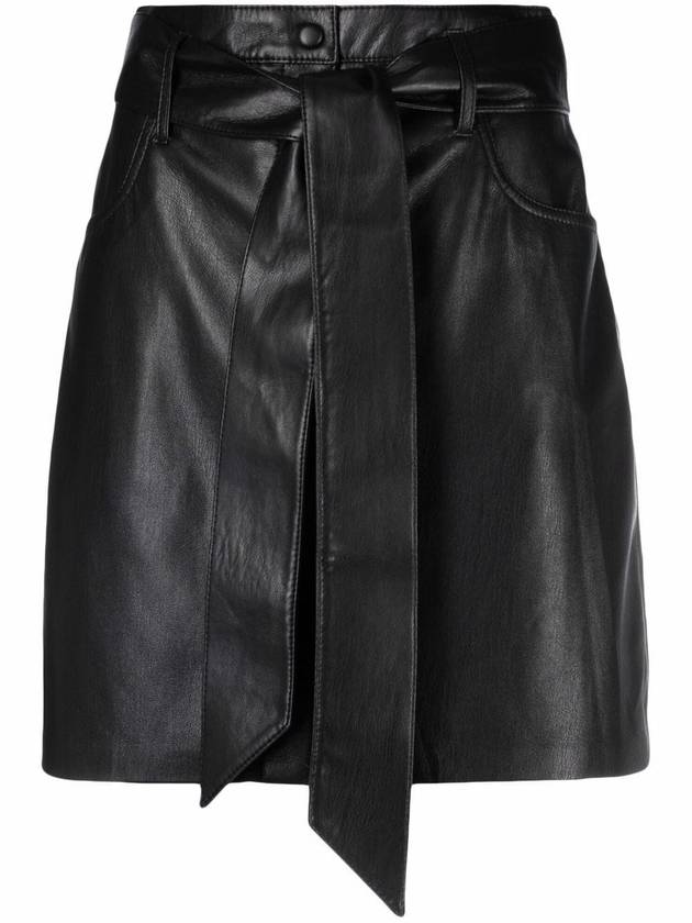 Nanushka `Meda` Alt-Leather Mini Skirt