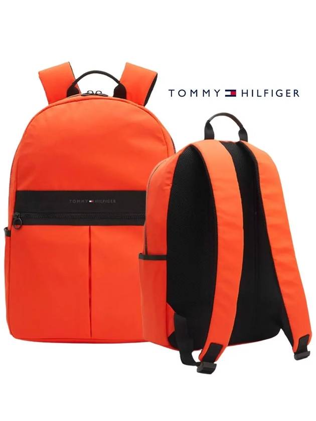타미힐피거 가방 통근 배낭 백팩 오렌지 TOMMY HILFIGER 타미힐가방