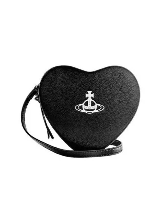 비비안 웨스트우드 루이스 하트 크로스바디백 블랙 Vivienne Westwood Louise Heart Crossbody Bag Black