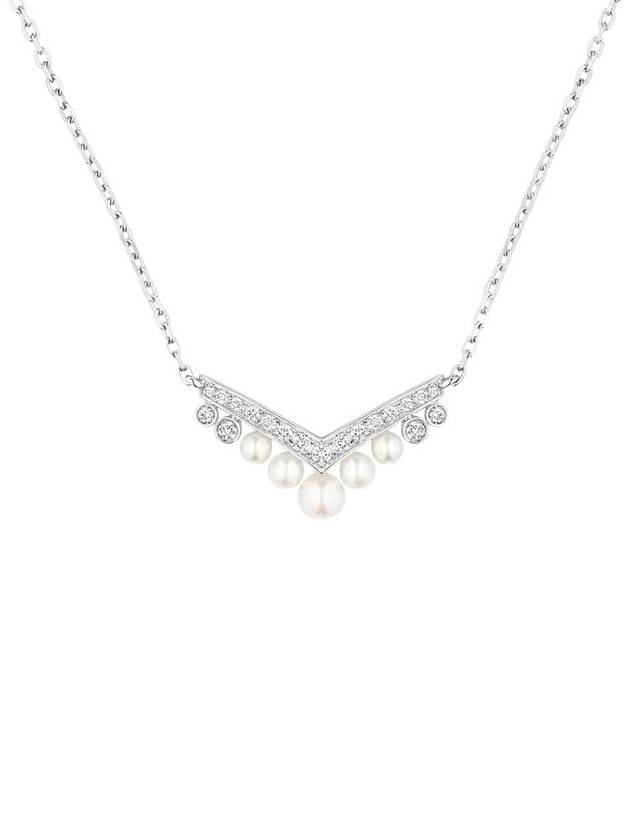 쇼메 Josephine Aigrette 펜던트화이트 골드 진주 다이아몬드 084966