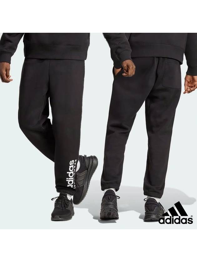 아디다스 스포츠웨어 로고 팬츠 바지 블랙