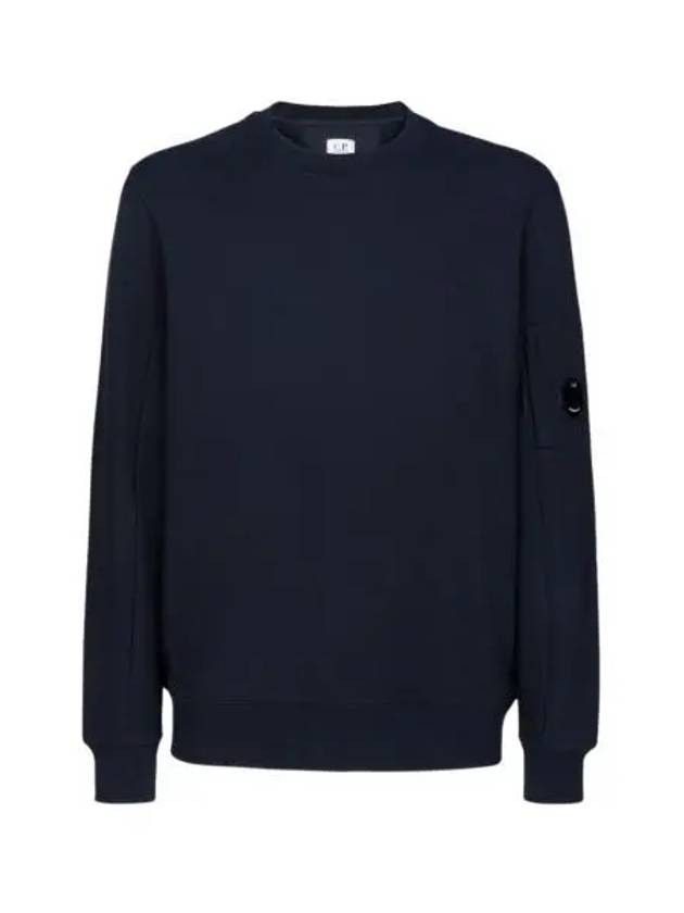 C.P. 컴퍼니 다이애그널 레이즈드 플리스 크루넥 스웨트셔츠 네이비 22SS C.P. Company Diagonal Raised Fleece Crewneck Sweatshirt Navy 22SS