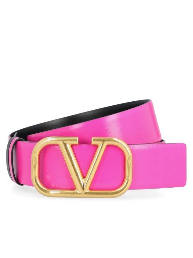 Valentino VLogo 플라크 리버서블 벨트