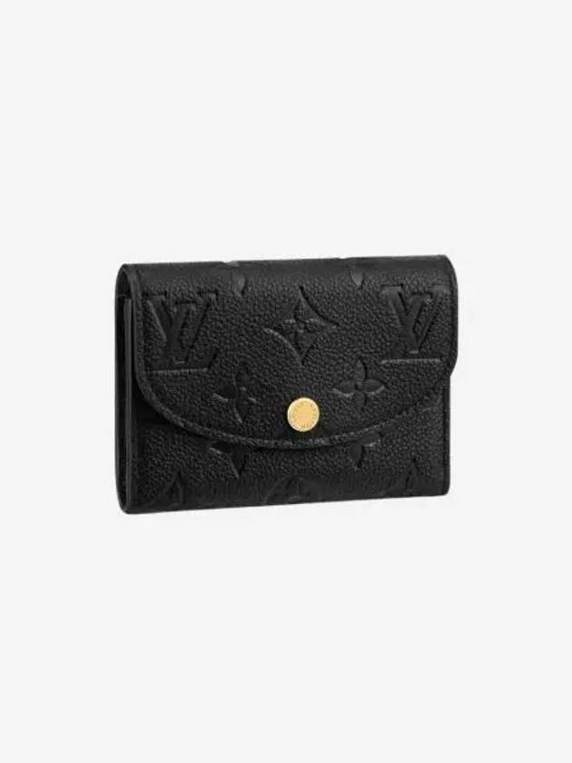 루이비통 로잘리 코인 퍼스 모노그램 블랙 Louis Vuitton Rosalie Coin Purse Monogram Black
