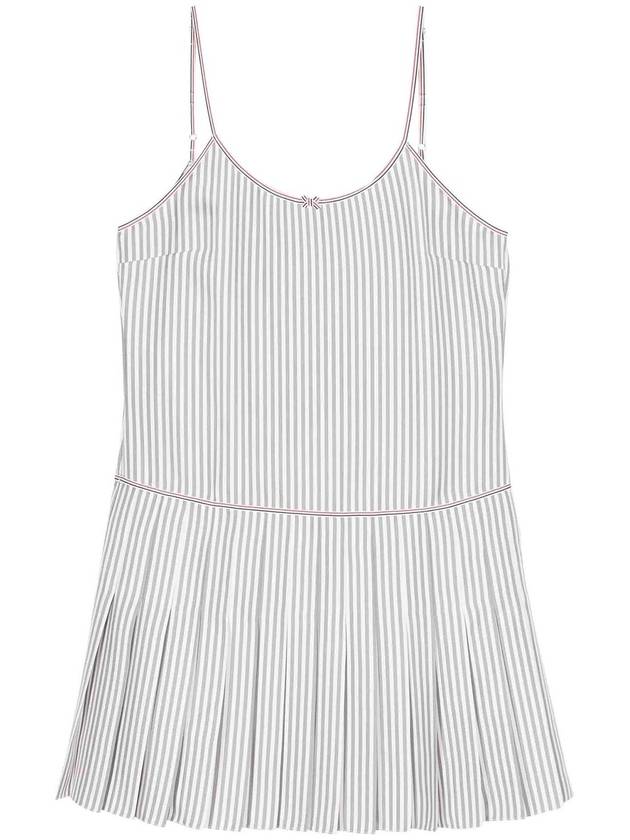 Thom Browne Striped Pleated Minidress