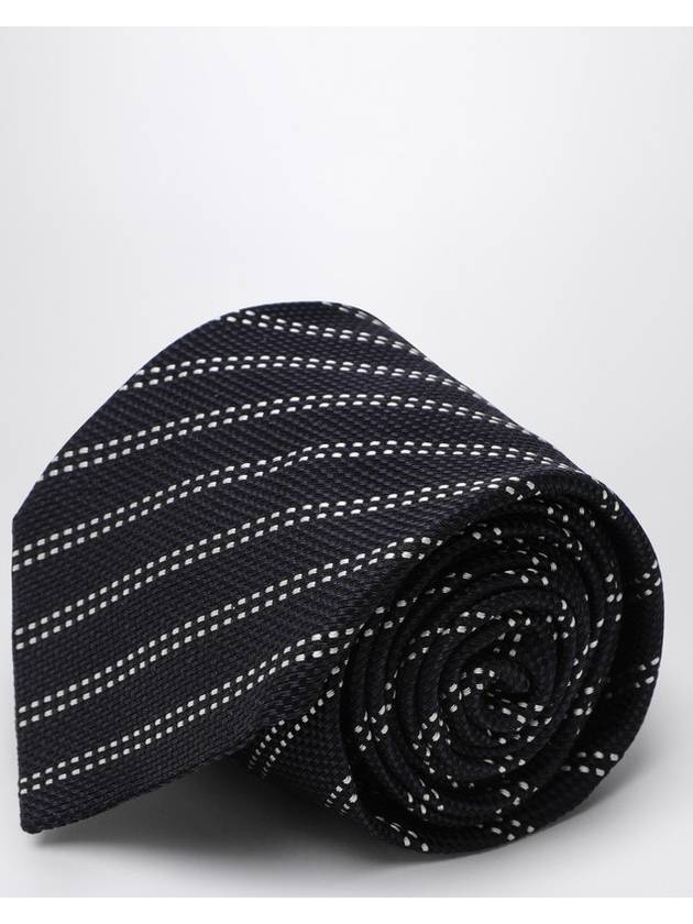 Destin Blue/white silk tie