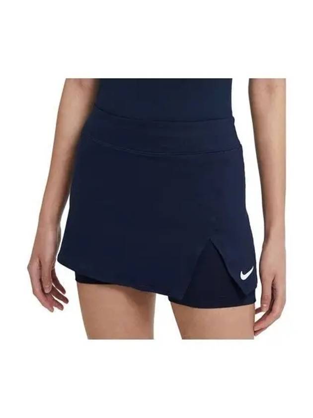 나이키 우먼 테니스 빅토리 스커트 치마 네이비 CV4729 451