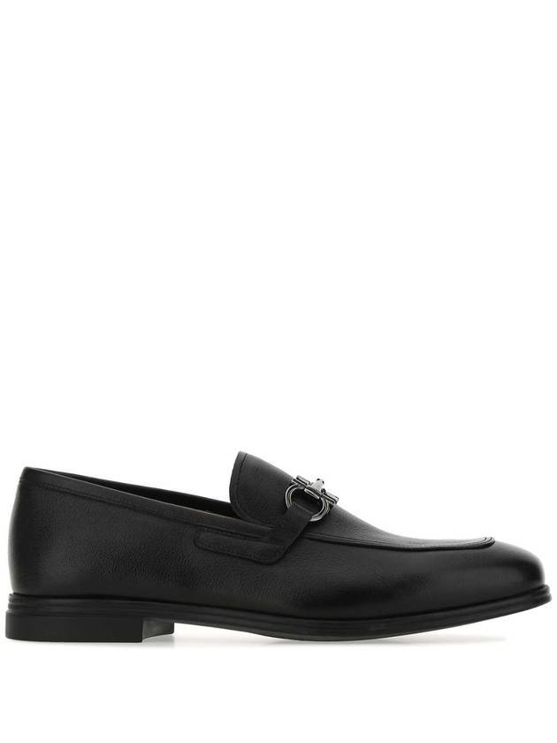 살바토레 페라가모 남성 로고 은장 스칼렛 로퍼 블랙