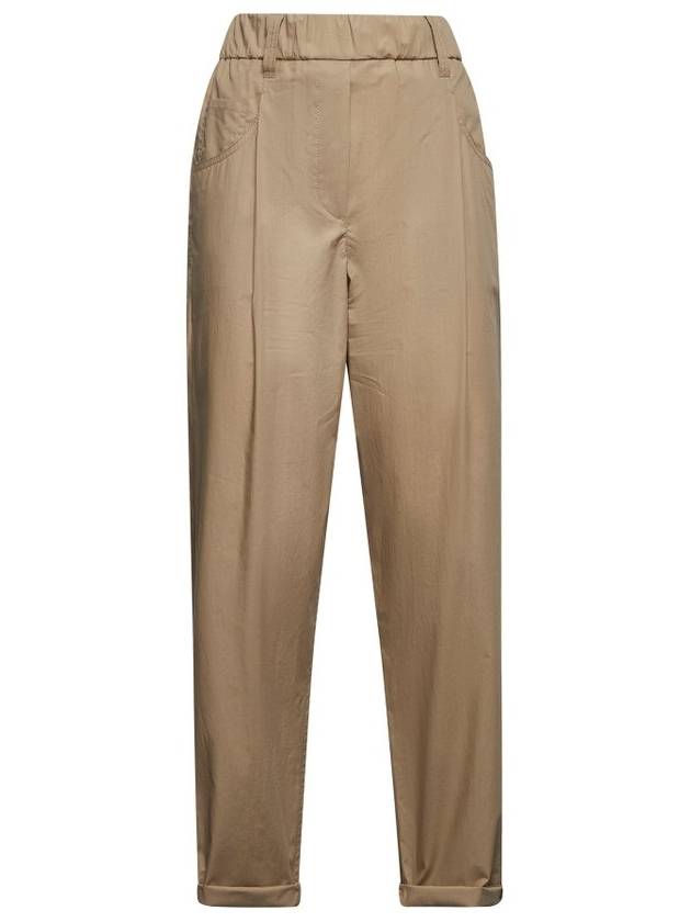 브루넬로 쿠치넬리 신축성 허리 바지