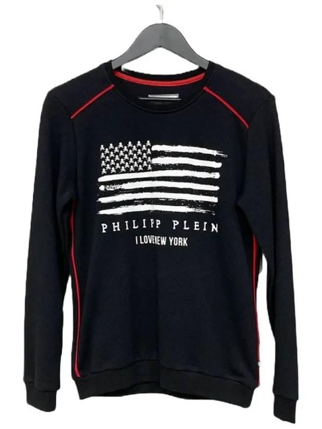 필립플레인 BJO0017 PJO002N 02 성조기 키즈티셔츠 블랙 Philipp Plein