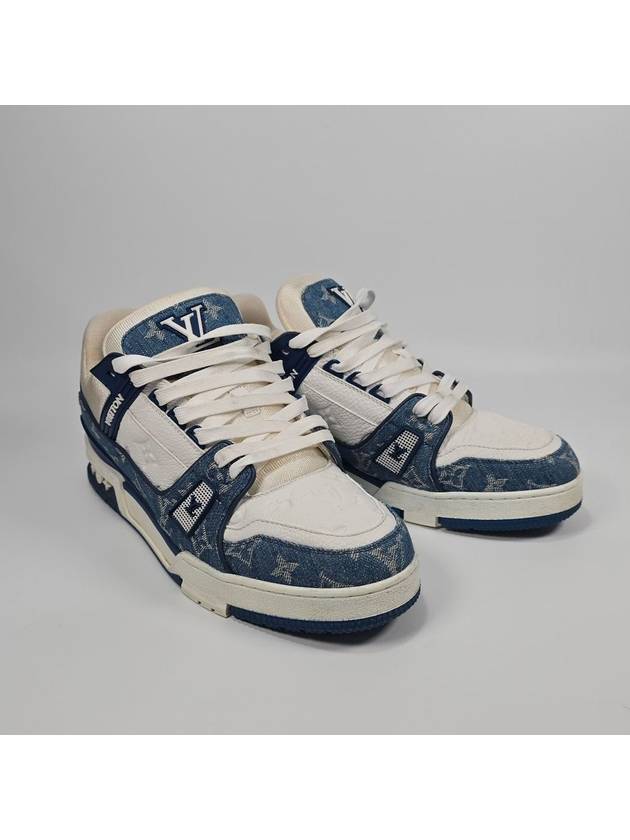 루이비통 데님 트레이너 스니커즈