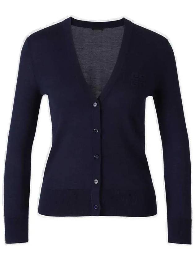 지방시 4G 자수 V넥 니트 카디건 BWK0084ZPU_401