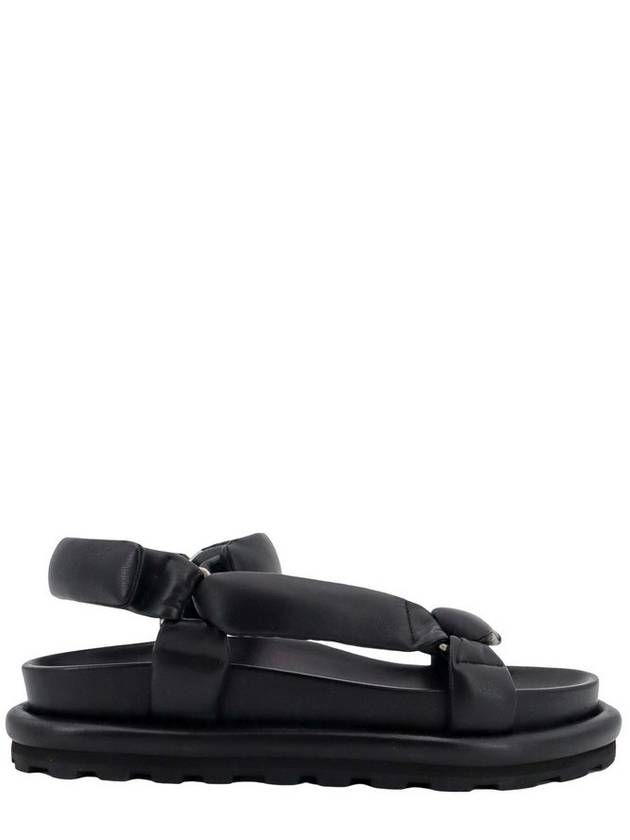 Jil Sander 앵클 스트랩 패딩 샌들