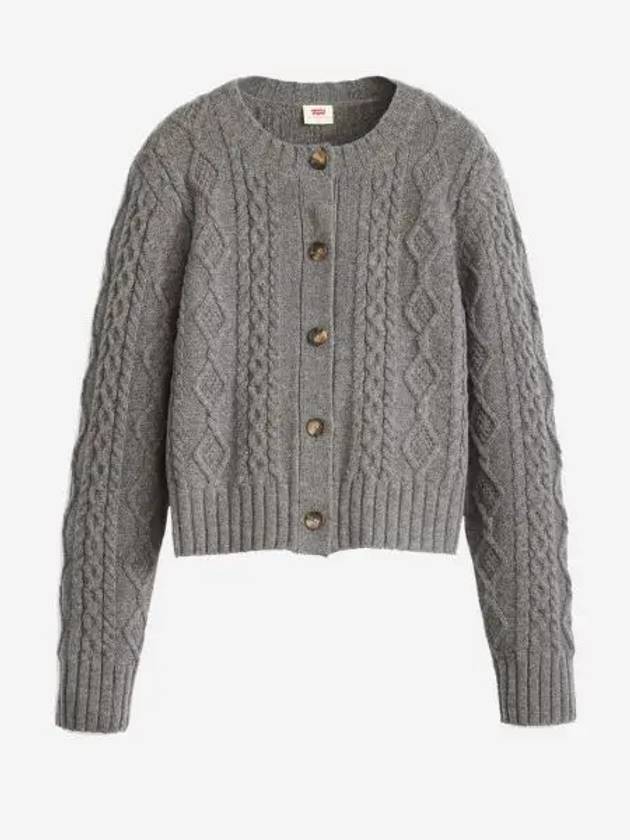 리바이스 우먼 프림로즈 케이블 가디건 그레이 Levi's Women Primrose Cable Cardigan Grey