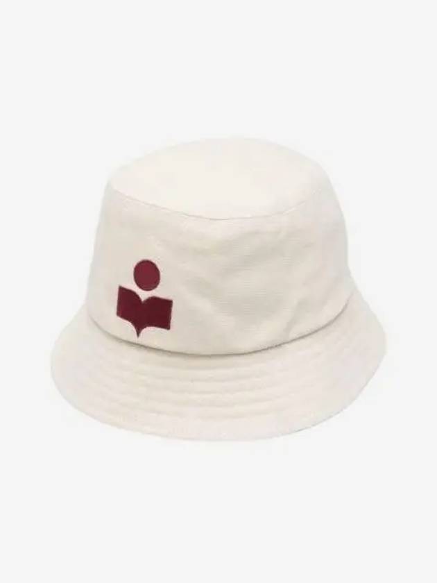 이자벨 마랑 헤일리 버킷햇 에크루 레드 23SS Isabel Marant Haley Bucket Hat Ecru Red 23SS