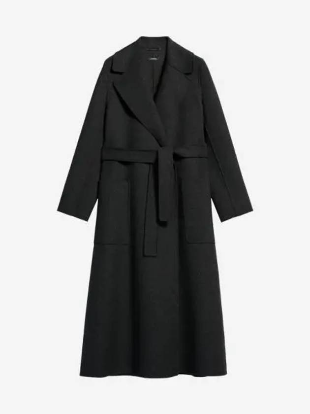 W S 막스마라 파올로레 버진 울 코트 다크 그레이 W S Max Mara Paolore Virgin Wool Coat Dark Grey