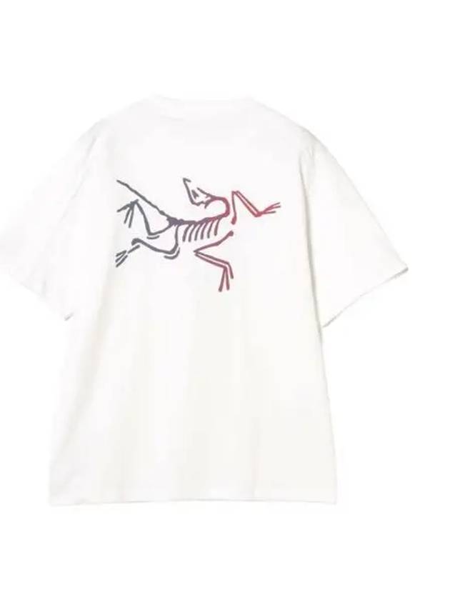 아크테릭스 크래그 코튼 로고 SS 티셔츠 화이트 라이트 멀티 Arc'teryx Kragg Cotton Logo SS T Shirt White Light Multi