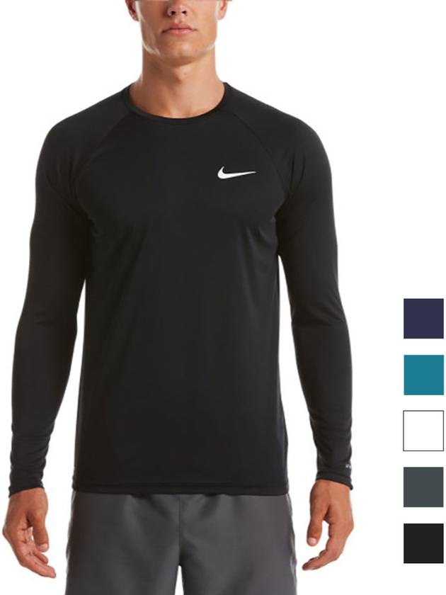 23SS 나이키 남자수영복상의 긴팔 래쉬가드 남자비치웨어