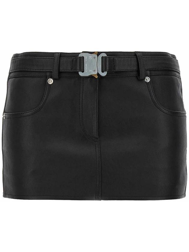 1017 Alyx 9sm leather buckle mini skirt